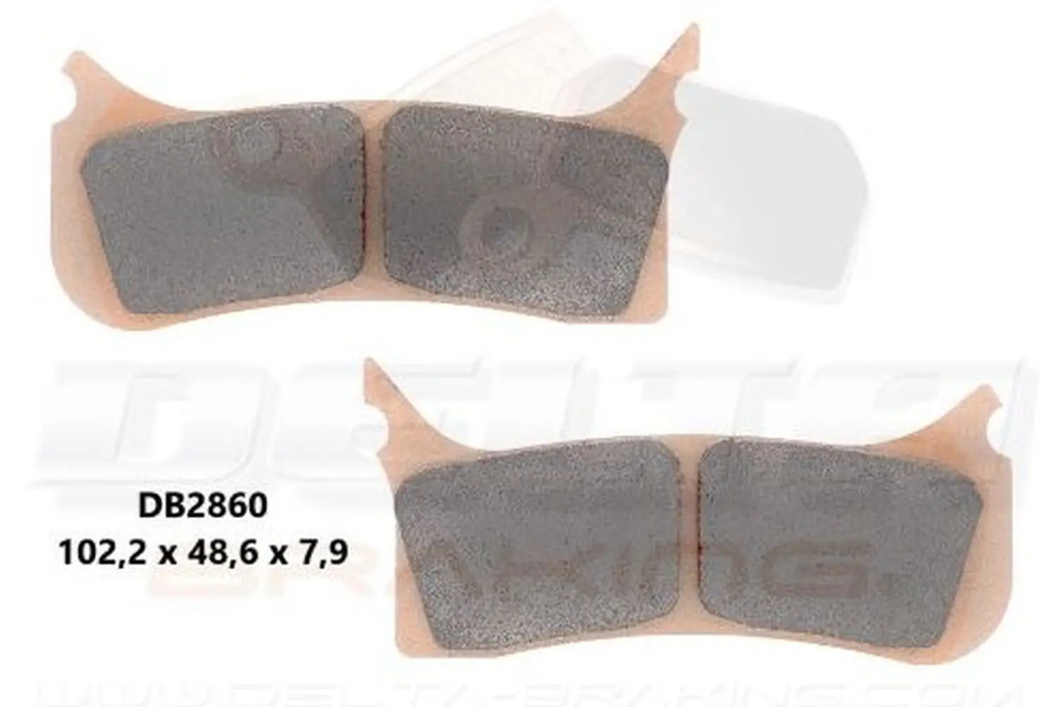DELTA BRAKING brzdové destičky KH406 SUPERMOTO přední ( )