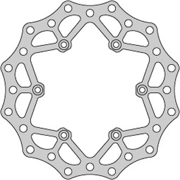 DELTA BRAKING brzdový kotouč zadní KTM 2T/4T 91-21, HUSABERG, HUSQVARNA, GAS-GAS 21, WAVE ULTRA LIGHT (220X110X4mm) (6X6,5mm) (NG129,NG141) (DELTA)