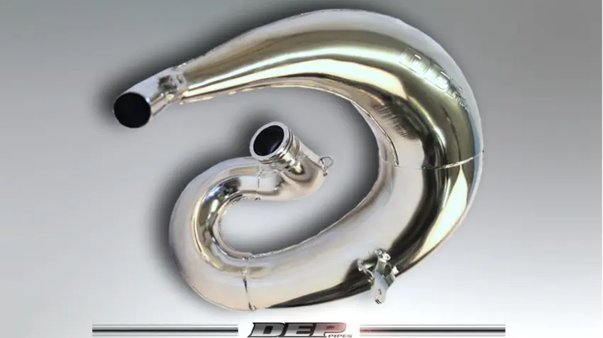 DEP PIPES difuzor/komora/rezonanční trubice poniklovaná (FRONT EXHAUST PIPE NICKEL): HONDA CR 250 '97-'99 (na objednávku) (DEP PIPES)