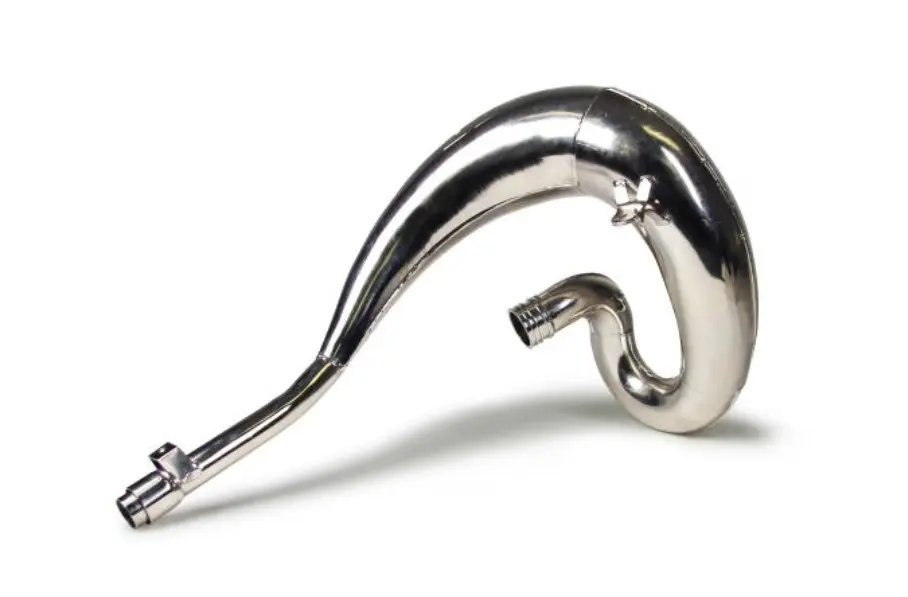 DEP PIPES difuzor/komora/rezonanční trubice poniklovaná (FRONT EXHAUST PIPE NICKEL): HONDA CR 250 '00-'01 (na objednávku) ( )