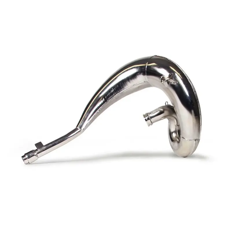 DEP PIPES ARMOURED difuzor/komora/rezonanční trubice poniklovaná (FRONT EXHAUST PIPE NICKEL): SUZUKI RM250 '07-dosud (zesílený 1,2mm) (DEP PIPES)