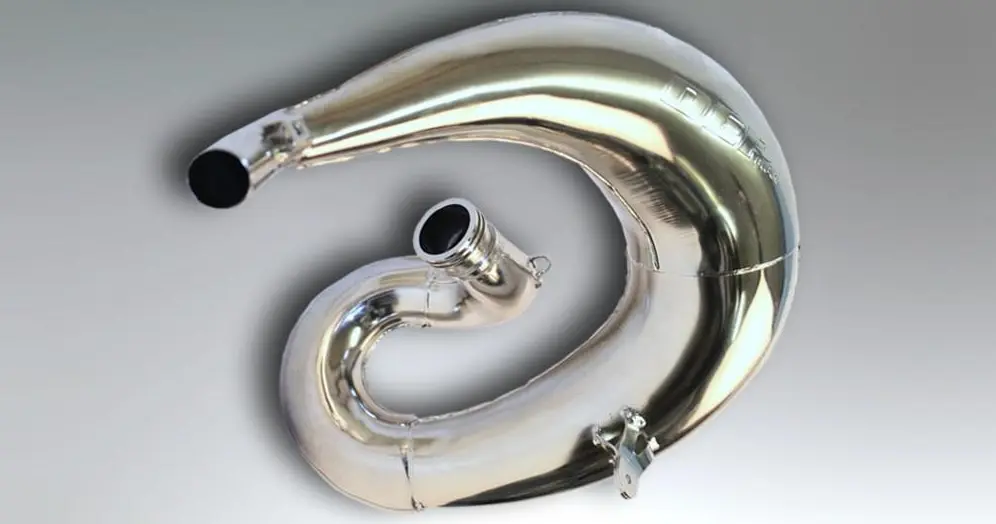 DEP PIPES ARMOURED difuzor/komora/rezonanční trubice poniklovaná (FRONT EXHAUST PIPE NICKEL): KTM SX/EXC 250/300 '11-'16, HUSQVARNA TC/TE '14-'16