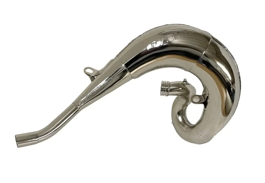 DEP PIPES ARMOURED difuzor/komora/rezonanční trubice poniklovaná (FRONT EXHAUST PIPE NICKEL): SX 250/300 '23-, EXC-TBI '24-, HUSQVARNA TE 250/300