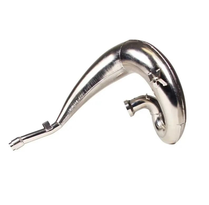 DEP PIPES ARMOURED difuzor/komora/rezonanční trubice poniklovaná (FRONT EXHAUST PIPE NICKEL): YAMAHA YZ 250 '99-'19, YZ 250 X `16-19 (zesílený 1,2mm)