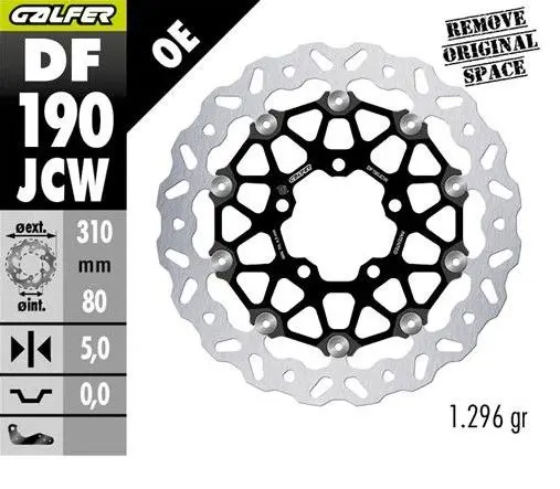 GALFER přední brzdový kotouč KAWASAKI Z 800 13-; ZX-6R (636) 13-; ZX 10R NINJA 08-; VERSYS 1000 15-; GTR 1400 07-; ZZR 1400 06- (FLOATECH)