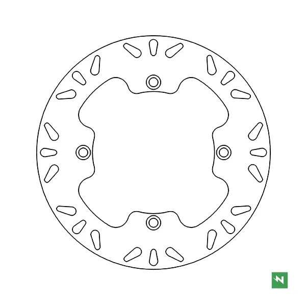 NEWFREN přední brzdový kotouč HONDA XRV 750 (90-03) (276X144X4) (4X10,5mm) (NEWFREN přední brzdový kotouč HONDA XRV 750 (90-03) (276X144X4))