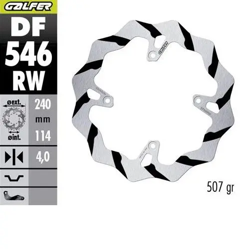GALFER brzdový kotouč zadní DUCATI DESMO 450MX 24-26 (240X114X4mm) W GROOVED ENDURO MX (GALFER brzdový kotouč zadní DUCATI DESMO 450MX 24-26)