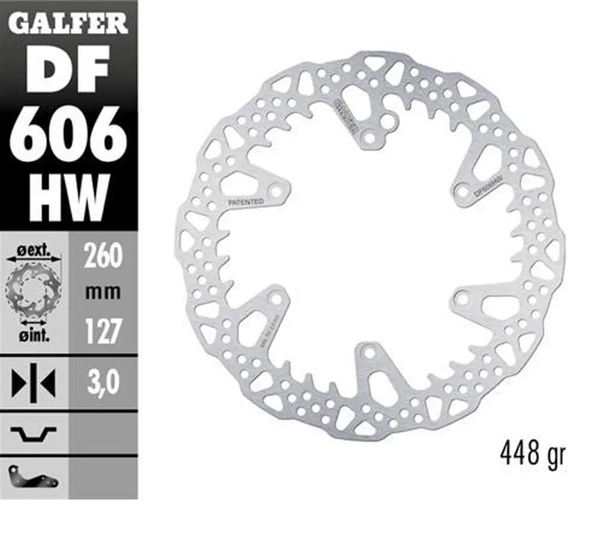 GALFER přední brzdový kotouč KTM SX/EXC/SX-F/EXC-F 93-25; GS/MX/LC4 93-25; GAS GAS EC/EC-F/MC/MC-F 21-25; HUSQVARNA TC/TE/TX/FC/FE/FS 14-25; HUSABERG