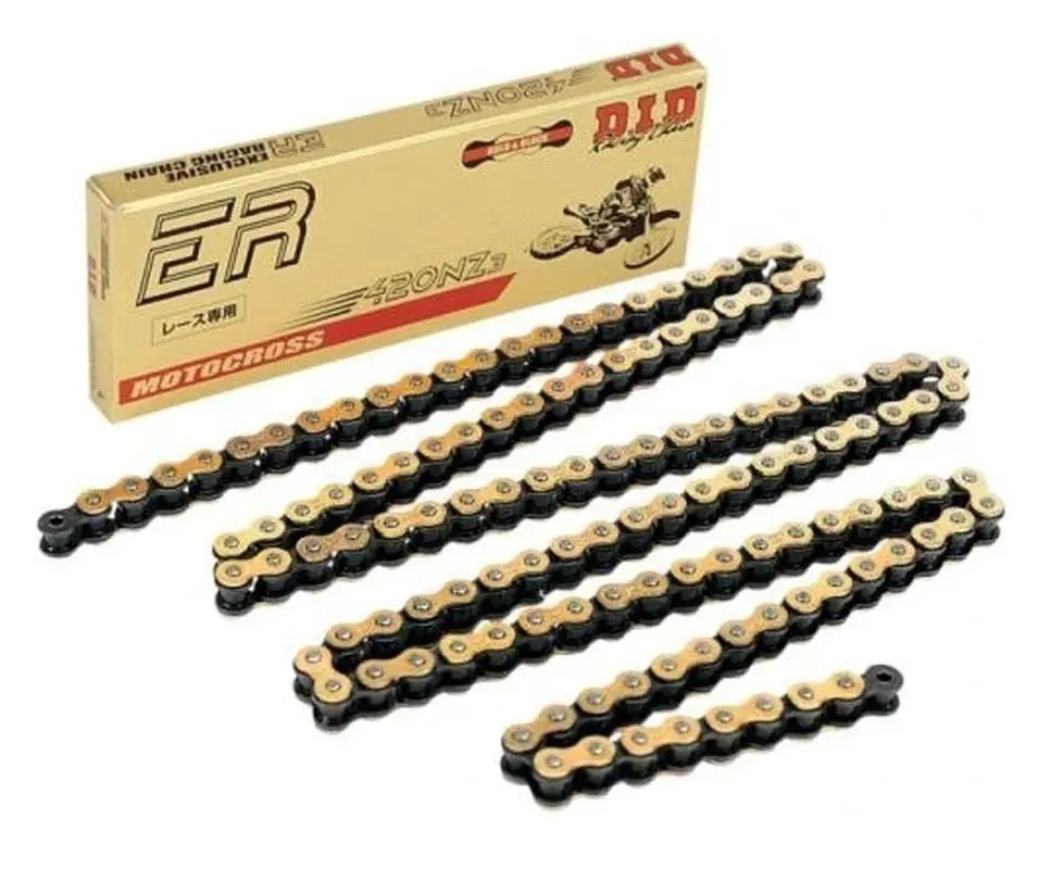 DID hnací řetěz 420NZ3GB-138 (138 článků) bez O-kroužků zlatá rozpojený + spona (DID hnací řetěz 420NZ3GB-138 (138 článků) bez O-kroužků zlatá)