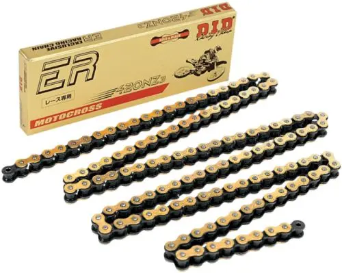 DID hnací řetěz 420NZ3GB-140 (140 článků) bez O-kroužků zlatý (rozpojený + spojka) (DID hnací řetěz 420NZ3GB-140 (140 článků) bez O-kroužků zlatý)