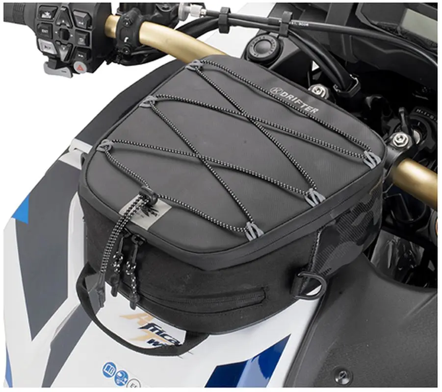 KAPPA brašna na nádrž pro upevnění Tanklock 4,5L (výška 9,5cm X šířka 22cm X délka 20cm) barva černá (otočná o 90°) (K'DRIFTER) (KAPPA brašna na)