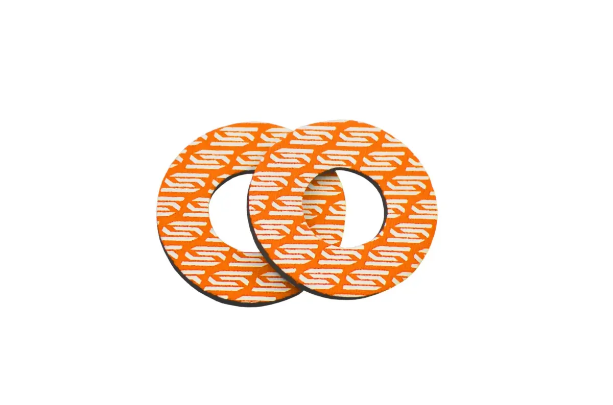 SCAR RACING antivibrační pěnové kroužky DONUTS barva oranžová/bílá ( )