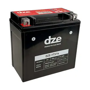 DZE gelová baterie YTX14 12V 12AH 200A 150X87X146 bezúdržbová - naplněná (12) ( )