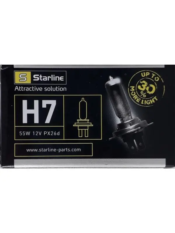 STARLINE žárovka H7 12V 55W PX26D (+30% více světla) (STARLINE žárovka H7 12V 55W PX26D (+30% více světla))