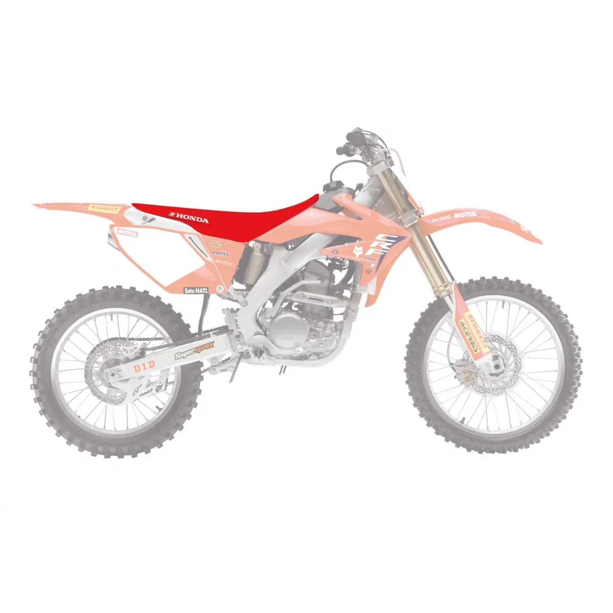 BLACKBIRD potah sedla HONDA CRF 250R 04-09, CRF 250X 04-21, CRF 450X 04-16 REPLICA TEAM HRC 24 ( )