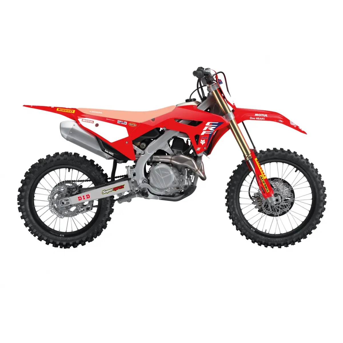 BLACKBIRD sada samolepek (dýhy) HONDA CRF 250R 18-21, CRF 450R 17-21, CRF 450X 17-24 HONDA REPLICA TEAM HRC 24 (BLACKBIRD sada samolepek (dýhy) HONDA)