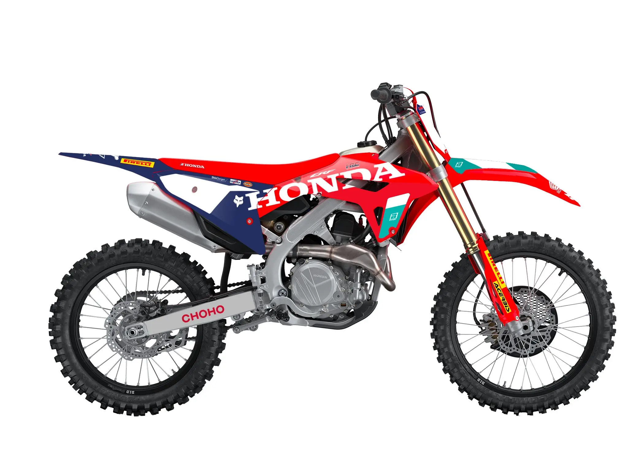 BLACKBIRD sada nálepek (polepů) HONDA CRF 250R '22-'24, CRF 450R '21-'24 REPLICA TEAM HRC 25 HONDA (BLACKBIRD sada nálepek (polepů) HONDA CRF 250R)