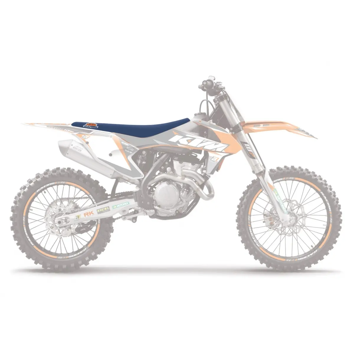 BLACKBIRD kompletní sedlo KTM SX/SXF 16-18, EXC 17-18 (SX/SXF ALL MODELS 16-18, EXC/EXCF ALL MODELS 17-19) BLUE MOON (vysoké +15mm) (BLACKBIRD)
