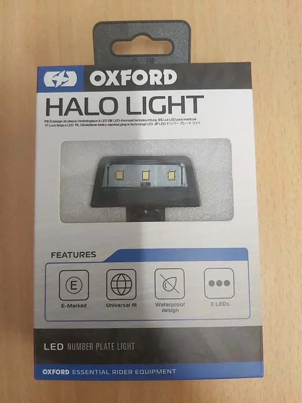 OXFORD LED podsvětlení registrační značky HALO - tři silné diody ( )
