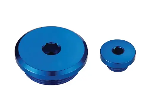 ACCEL servisní zátky motoru YAMAHA YZF 450 10-22, YZF 250 10-23, WR250F 15-22, WR450F 16-22 barva modrá (ACCEL servisní zátky motoru YAMAHA YZF 450)