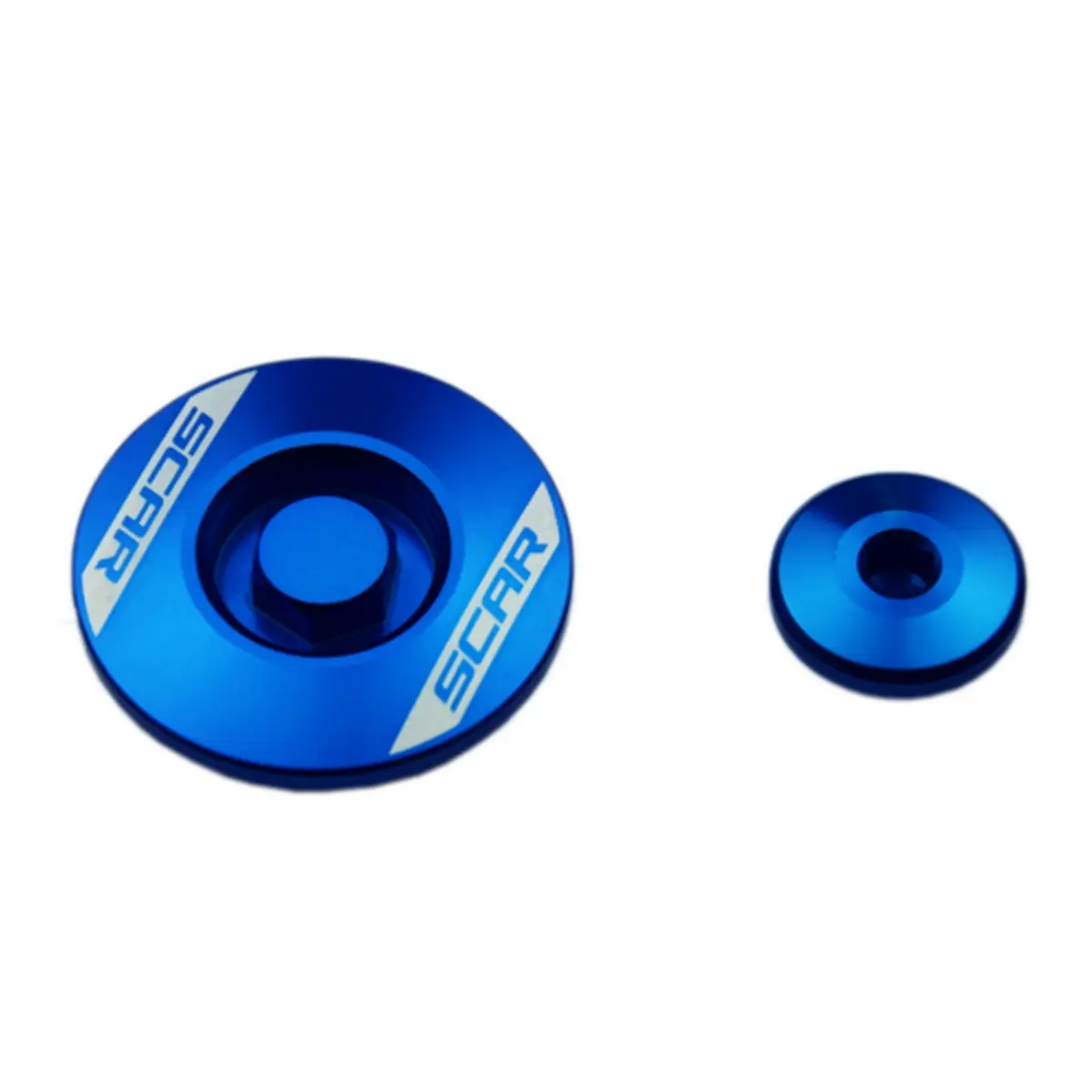 SCAR závodní servisní zátky motoru YAMAHA YZ 250F 14-25, YZ 450F 10-22, YZ 250FX 15-25, WR 250F 15-25, YZ 450FX 16-23, WR 450F 16-23 barva modrá ( )
