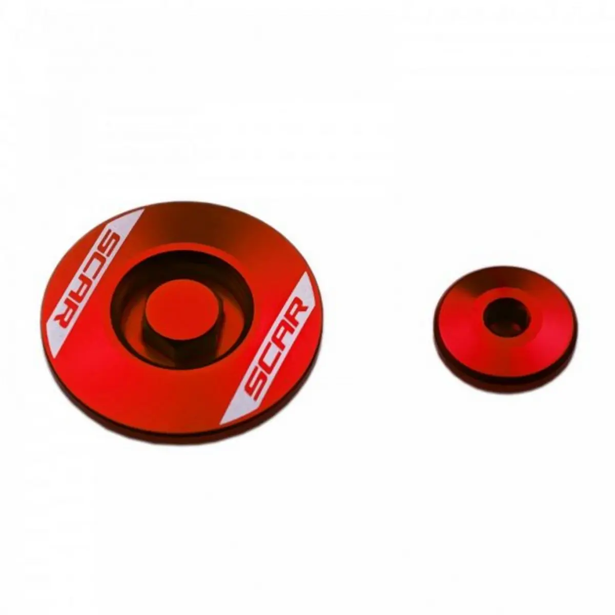 SCAR závodní servisní zátky motoru HONDA CRF 250R 18-25, CRF 250RX 19-25, CRF 250F 19-25 barva červená ( )
