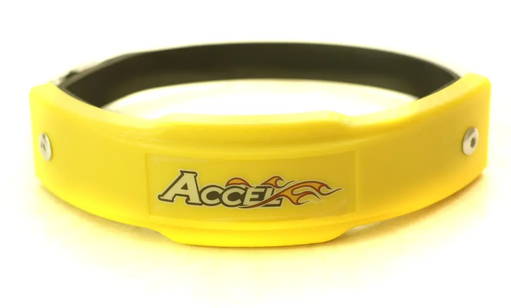 ACCEL kryt výfuku průměr 102-127mm barva žlutá - (EPG-02YL) ( )
