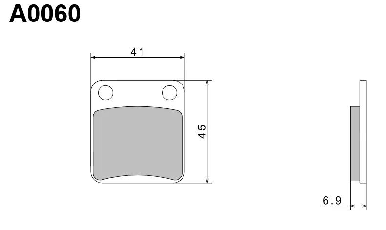 NISSIN brzdové destičky KH54 / KH257 PREMIUM SEMI-METALLIC (sintrované) (ECE R90) vyrobeno v Japonsku (2P-206GS) (NISSIN brzdové destičky KH54 /)