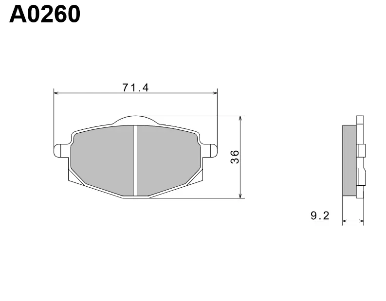NISSIN brzdové destičky KH101 PREMIUM SEMI-METALLIC (sintrované) (ECE R90) vyrobeno v Japonsku (2P-229NS) (NISSIN brzdové destičky KH101 PREMIUM)