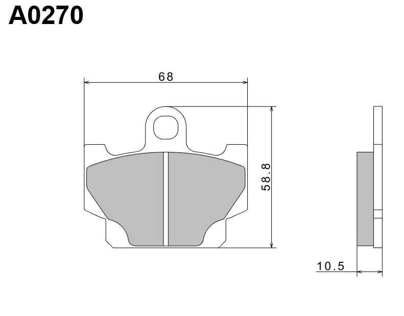 NISSIN brzdové destičky KH81 PREMIUM SEMI-METALLIC (sintrované) (ECE R90) vyrobeno v Japonsku (2P-230GS) (NISSIN brzdové destičky KH81 PREMIUM)