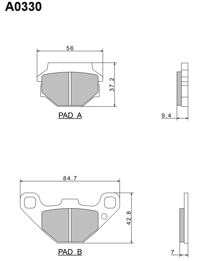 NISSIN brzdové destičky KH67 PREMIUM SEMI-METALLIC (sintrované) (ECE R90) vyrobeno v Japonsku (2P-236NS) (NISSIN brzdové destičky KH67 PREMIUM)