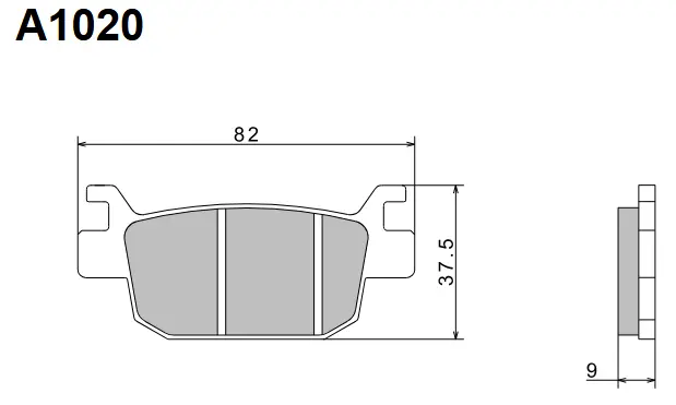 NISSIN brzdové destičky KH415 PREMIUM SEMI-METALLIC (sintrované) (ECE R90) vyrobeno v Japonsku (2P-334NS) (NISSIN brzdové destičky KH415 PREMIUM)