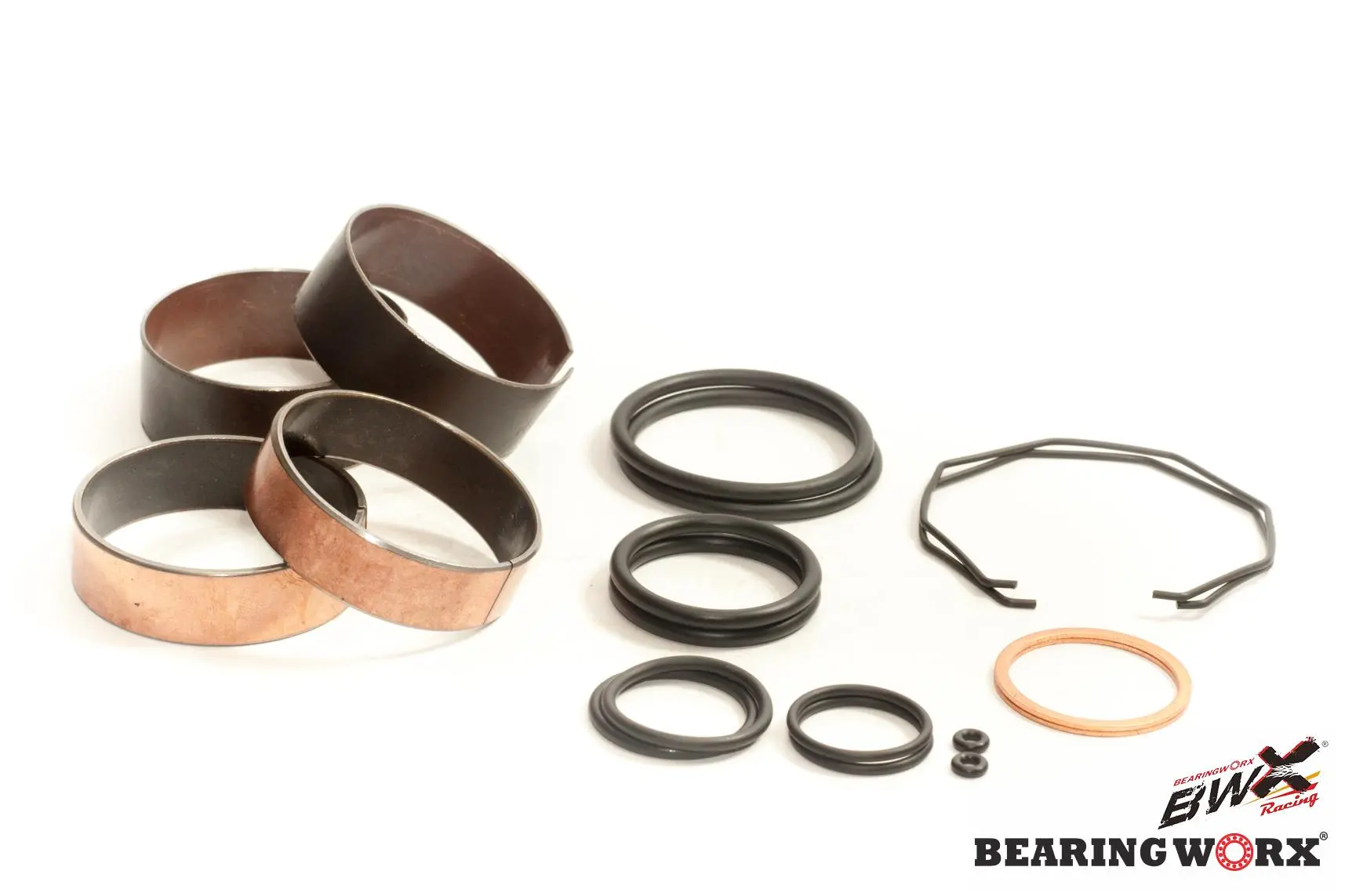 BEARING WORX sada pouzder přední vidlice KAWASAKI KX 125 04-05, KX 250 04-07, KXF 250 04-05 (38-6067) (BEARING WORX sada pouzder přední vidlice)