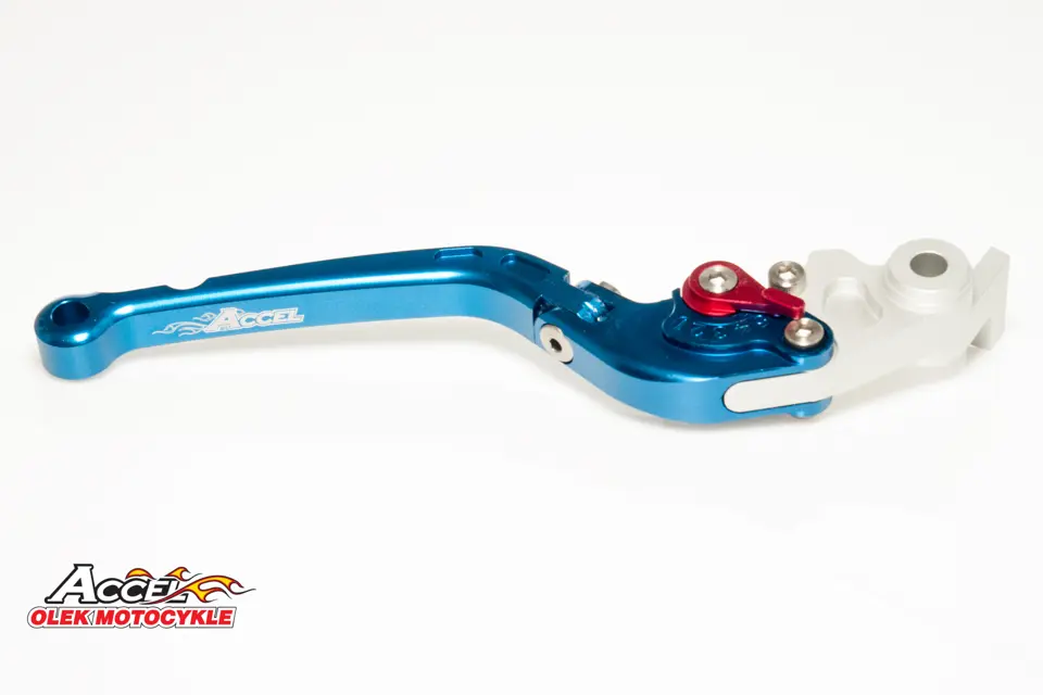 ACCEL výklopná brzdová páka YAMAHA R6 05-13,YZF R1 04-13, MT01 04-09 barva modrá (DHY10SA) (AFBL-09-4BL) (ACCEL výklopná brzdová páka YAMAHA R6)