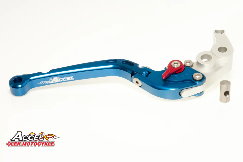 ACCEL výklopná brzdová páka SUZUKI GSXR 600/750 06-13, GSXR 1000 05-13 barva modrá (DHS03SA) (AFBL-11-4BL) (ACCEL výklopná brzdová páka SUZUKI GSXR)
