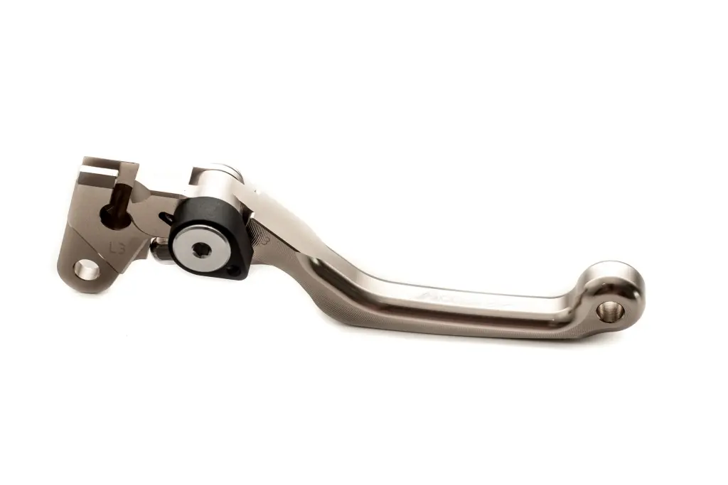 ACCEL výklopná spojková páka HONDA CR 125/250 92-07 CRF 450 02-03 barva titanová (ACCEL výklopná spojková páka HONDA CR 125/250 92-07 CRF 450 02-03)