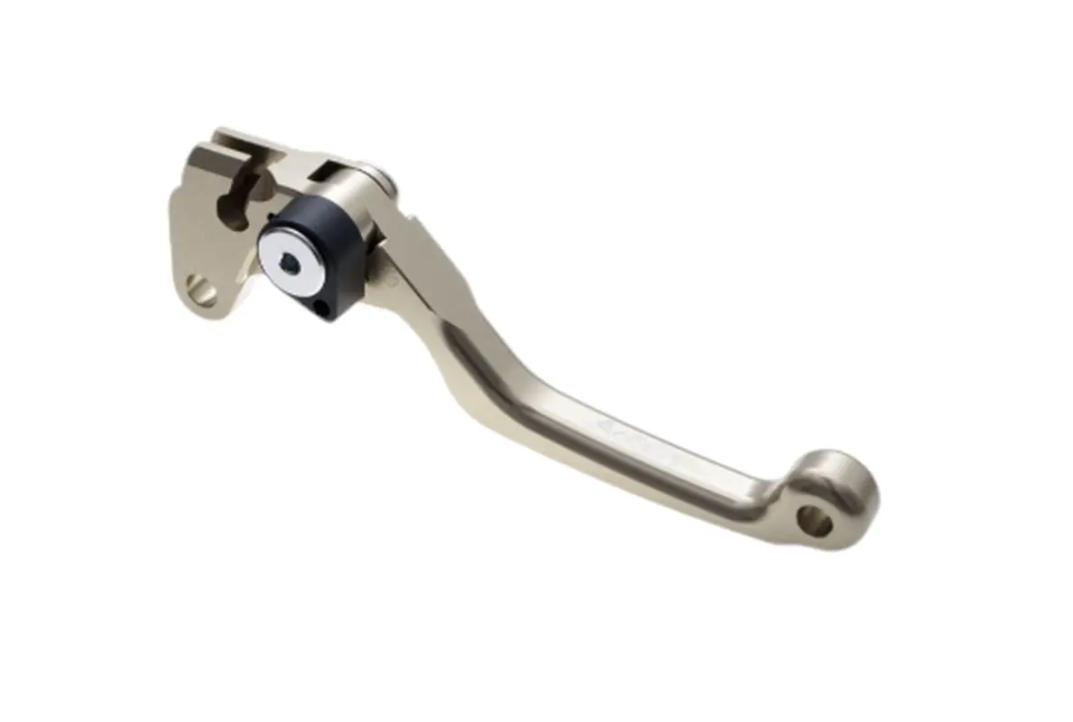 ACCEL výklopná spojková páka YAMAHA/SUZUKI RM 125/250 92-08, DRZ 400 barva titanová (ACCEL výklopná spojková páka YAMAHA/SUZUKI RM 125/250 92-08, DRZ)