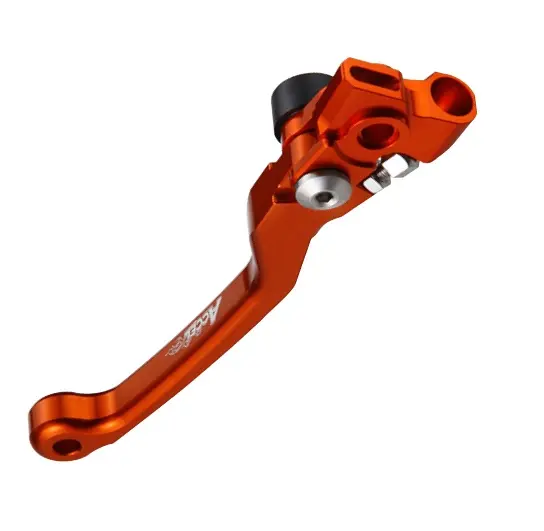 ACCEL výklopná spojková páka KTM SX/SXF/EXC 07-18 (pumpa BREMBO) barva oranžová (EASY PULL - lehká spojka) (ACCEL výklopná spojková páka KTM)