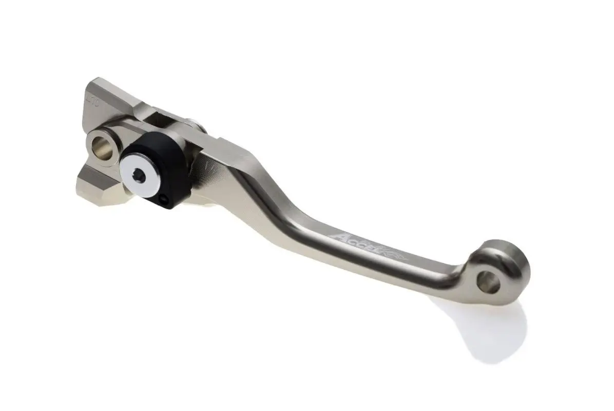 ACCEL výklopná spojková páka KTM SX/SXF/EXC 07-18 (pumpa BREMBO) barva titanová (EASY PULL - lehká spojka) (ACCEL výklopná spojková páka KTM)