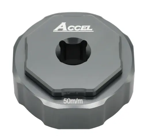 ACCEL sada servisních klíčů pro odšroubování vložky a vnější matice předního odpružení 50mm (HONDA,SUZUKI,KAWASAKI) (SHOWA) (FCT01) (FCT-01) (ACCEL)