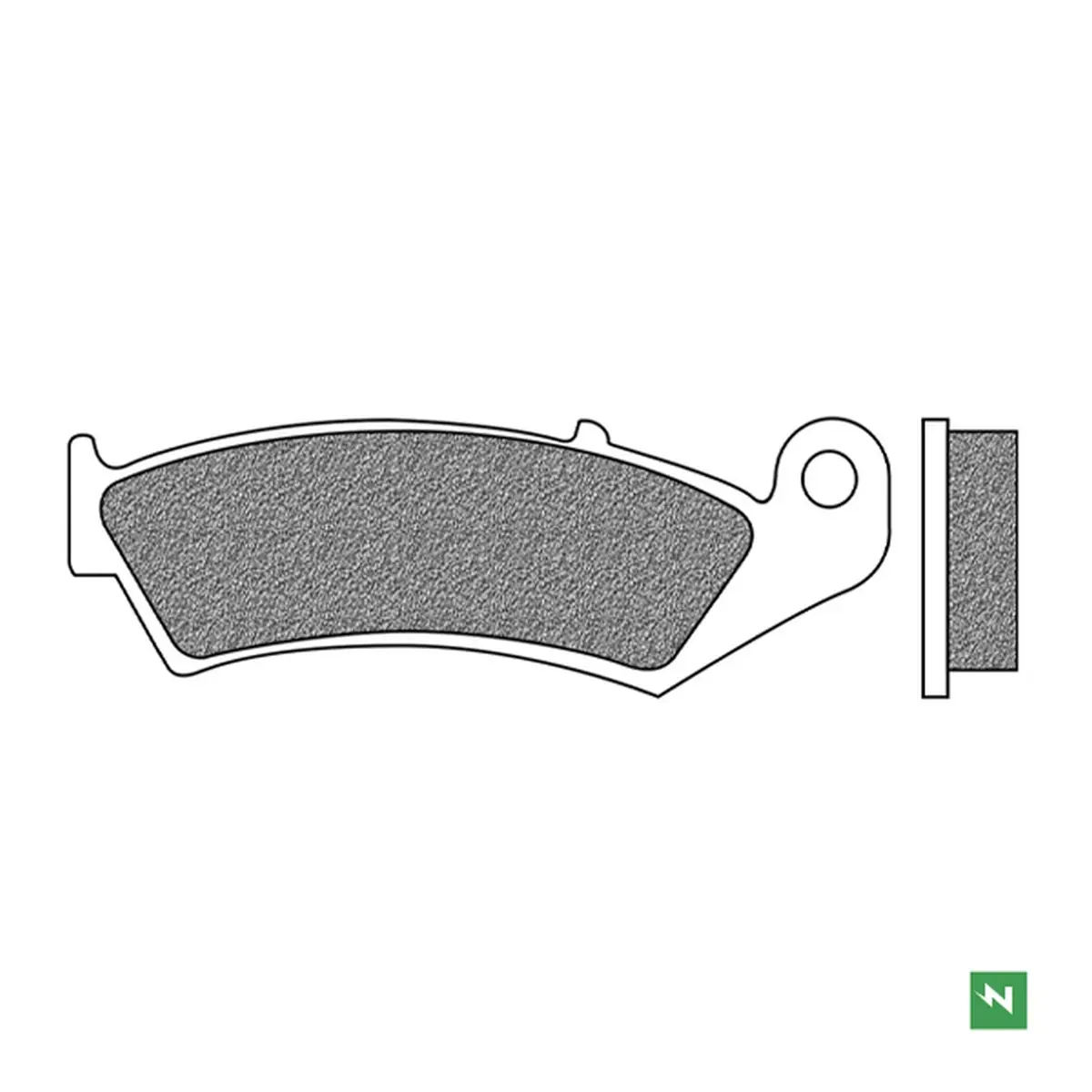 NEWFREN brzdové destičky zadní KH143 HONDA NSR 250 94, RVF 400RR 94-96, VFR 400 89-92, NR 750N 92, VFR 750 88-90, RVF 750RR 94-98 (NEWFREN brzdové)