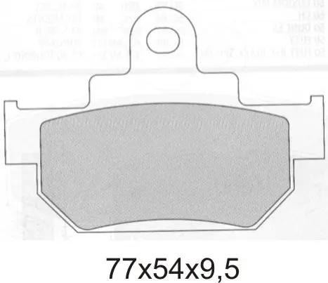 GALFER brzdové destičky KH106/2 sintrované barva zlatá (tloušťka 9,5mm) ( )
