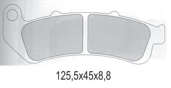 GALFER brzdové destičky KH189 polokovové (GALFER brzdové destičky KH189 polokovové)