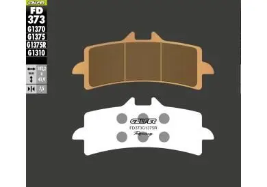 GALFER brzdové destičky KH447 sintrované barva zlatá SPORT závodní, přední (BREMBO) ( )