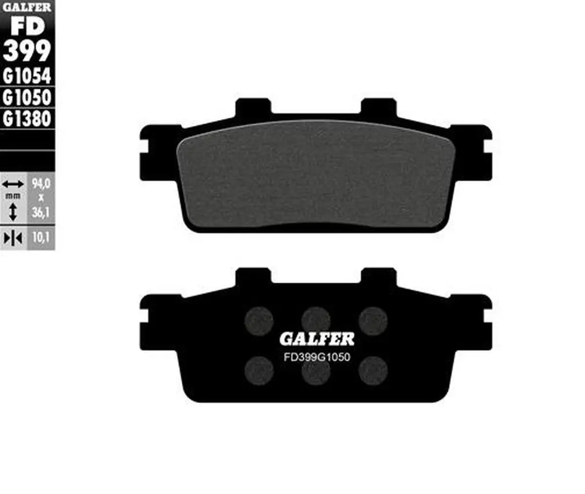 GALFER brzdové destičky KH427 polokovové SCOOTER (GALFER brzdové destičky KH427 polokovové SCOOTER)