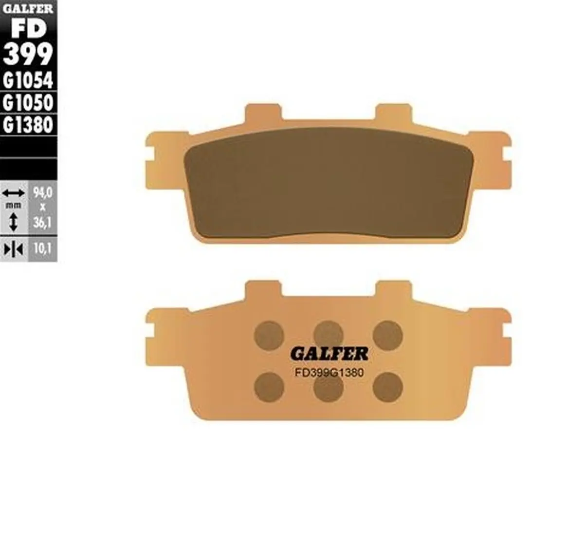 GALFER brzdové destičky KH427 sintrované SCOOTER ( )