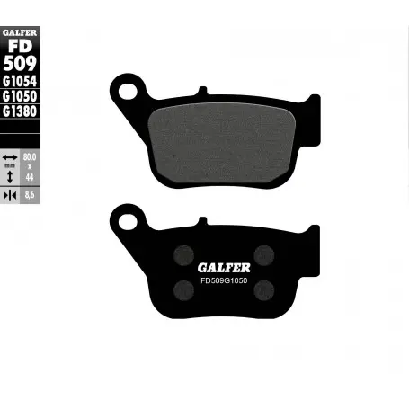 GALFER brzdové destičky KH678 polokovové SCOOTER YAMAHA YP 250R X-MAX 14-17 (GALFER brzdové destičky KH678 polokovové SCOOTER YAMAHA YP 250R X-MAX)