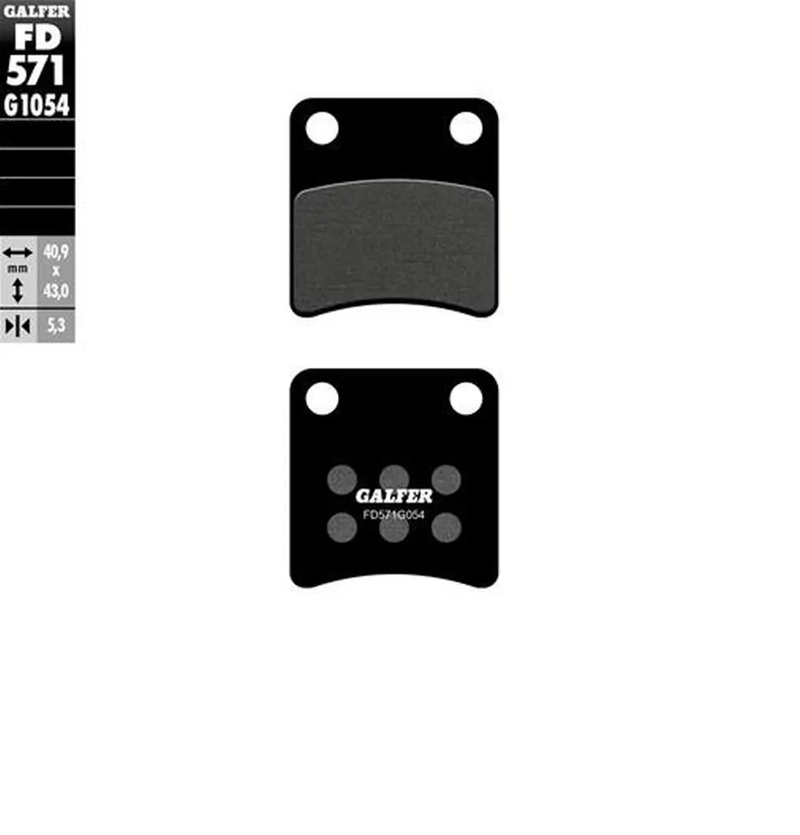 GALFER brzdové destičky KH257/2 polokovové (PARKING BRAKE) (GALFER brzdové destičky KH257/2 polokovové (PARKING BRAKE))