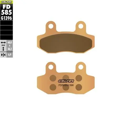 GALFER brzdové destičky sintrované barva zlatá OFF-ROAD SURRON 24- (GALFER brzdové destičky sintrované barva zlatá OFF-ROAD SURRON 24-)
