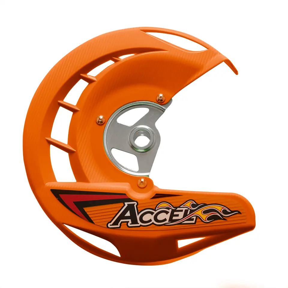 ACCEL kryt brzdového kotouče přední KTM SX/SXF 03-14, EXC, EXCF 03-15 barva oranžová (FDG-05OR) ( )